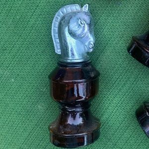 Vintage  Avon The Knight Chess piece-  Tribute cologne